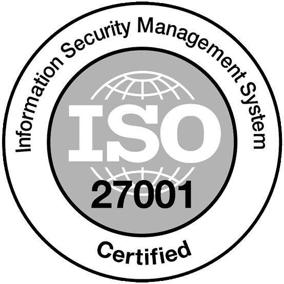 ISO 27001 certified badge